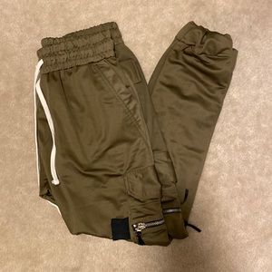 MNML Olive Skinny Joggers Size Large